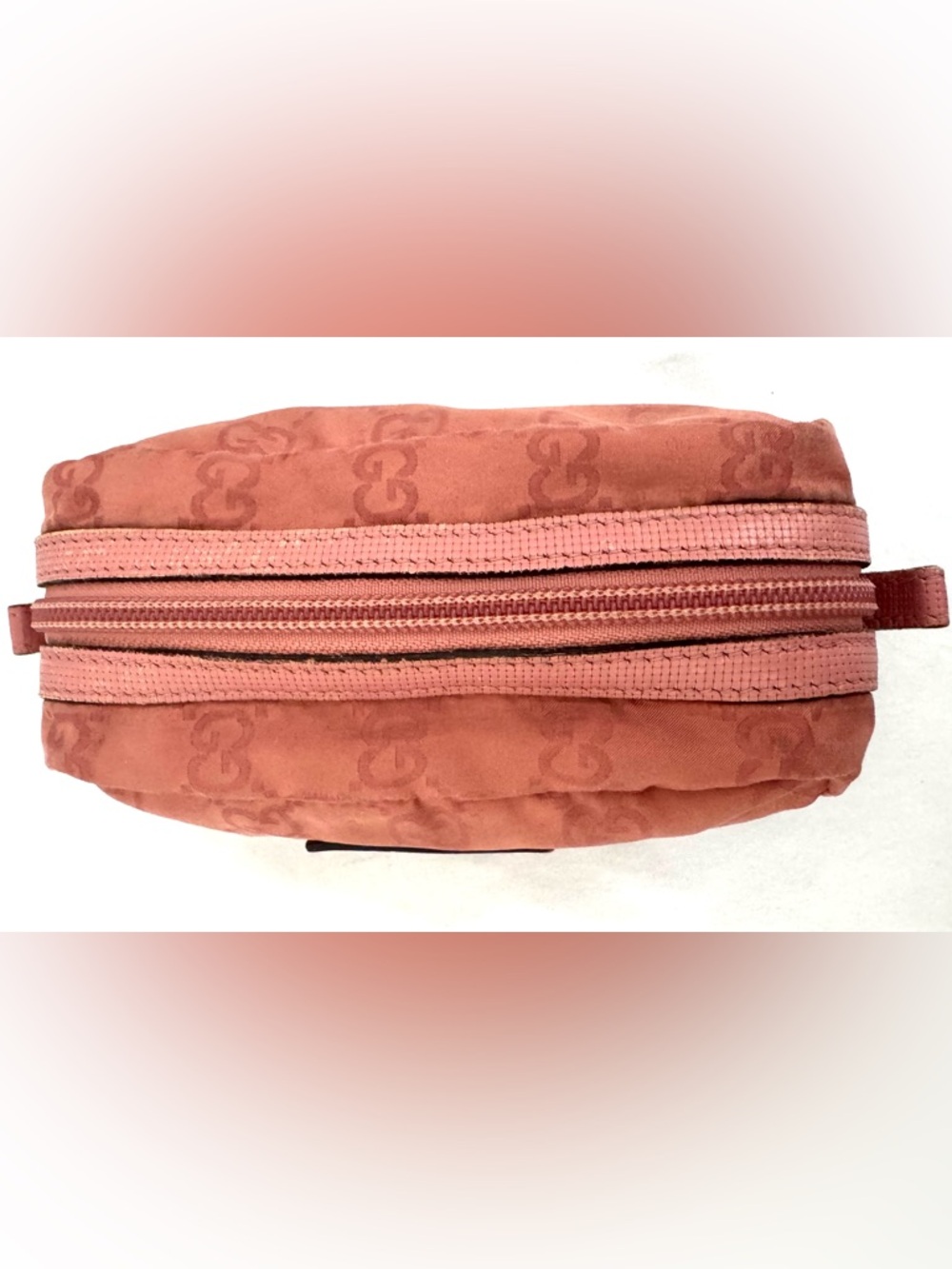 GUCCI Mini GG Nylon Pouch Pink Vintage Y2K - Picture 5 of 9